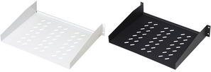 Actual product image Digitus shelf 48,3cm 19inch for network cabinet max.25Kg RAL9005 black 483x550x88mm incl....