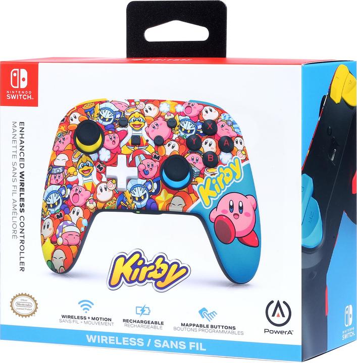 Actual product image PowerA Enhanced Wireless Controller for Nintendo Switch - World of Kirby (Switch, Switch Lite, Switch OLED)
