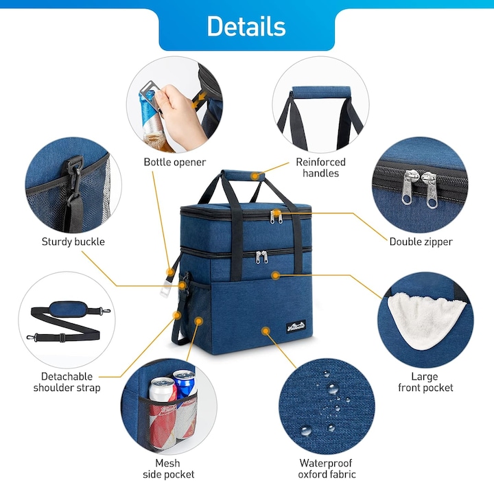 Produktbild Viedouce Faltbare Kühltasche (21 l)