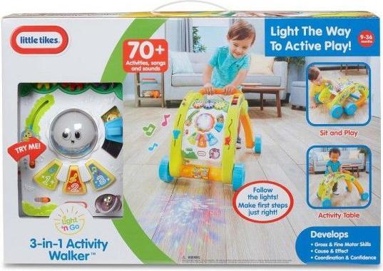 Produktbild Little Tikes Light 'n Go 3-in-1 Walker & Activity Table Babylaufwagen Mehrfarbig