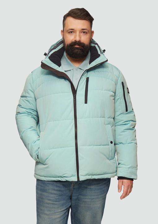 Produktbild S.Oliver Outdoor-Jacke Wasserabweisende Steppjacke mit abnehmbarer Kapuze (XXL)