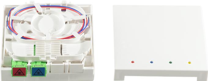 Actual product image LogiLink FTTH splice box, 2x SC/APC, 30 m laying cable, white (Splice box)