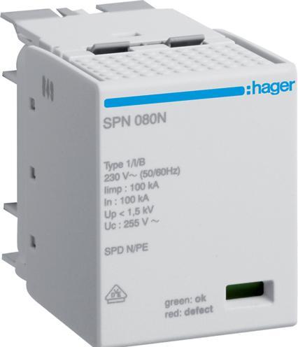 Actual product image Hager SPN080N