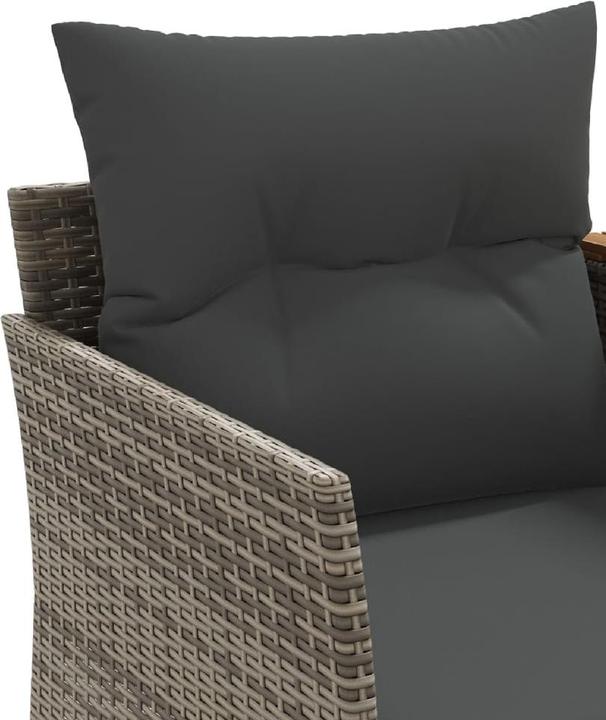 Produktbild vidaXL Gartensofa 2-Sitzer mit Hockern