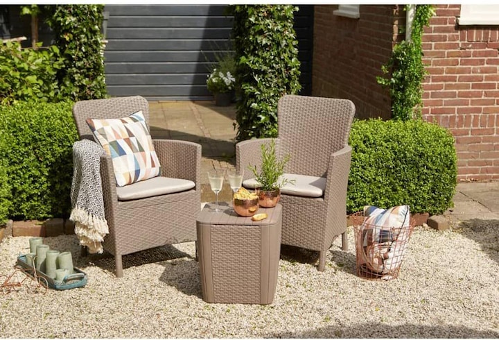 Image du produit Keter Iowa balcony Balcon Set Table : 39x39x43 Chaise : 62x60x89 (62 cm)