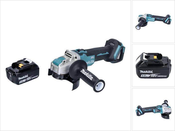 Actual product image Makita DGA 521 T1X1 Battery angle grinder 18 V 125 mm X-LOCK Brushless + 1x battery 5.0 Ah - without (125 mm)