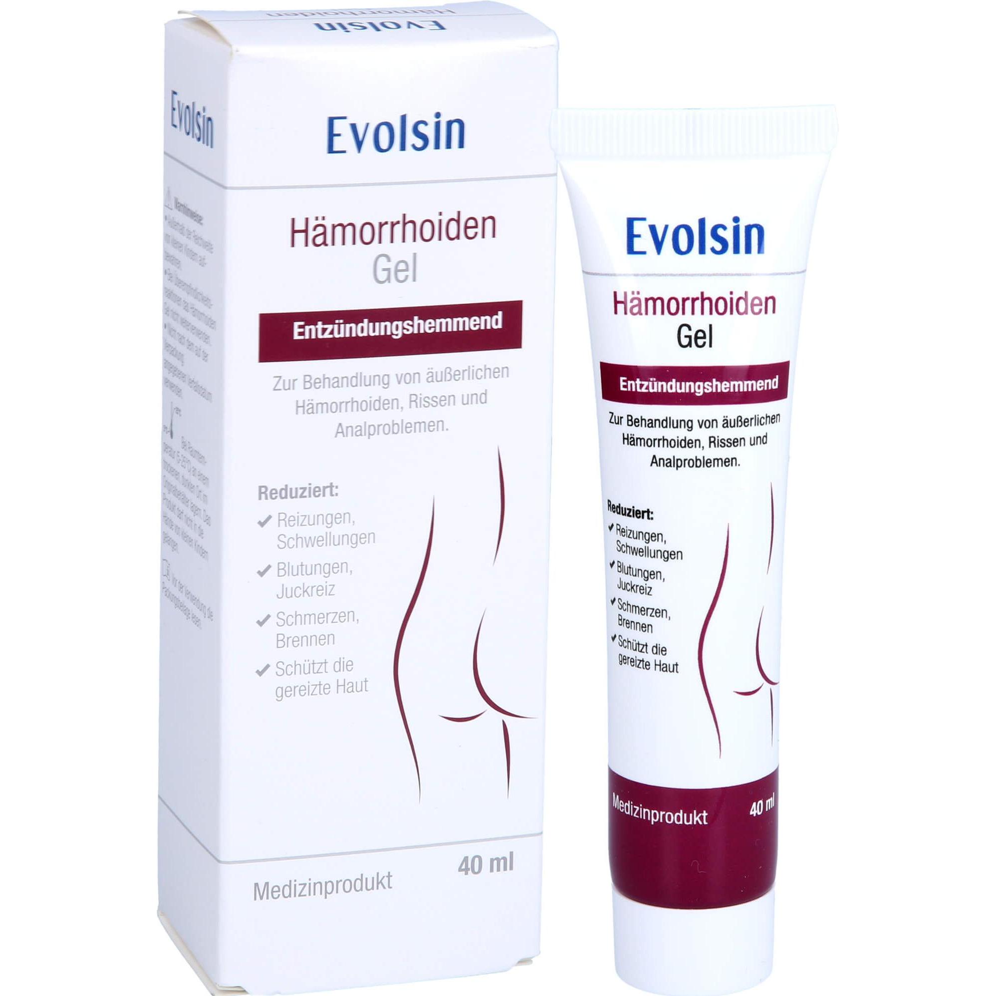 Evolsin, Intimpflege, Haemorrhoiden Gel, 40 ml GEL (40 ml, Intimgel)