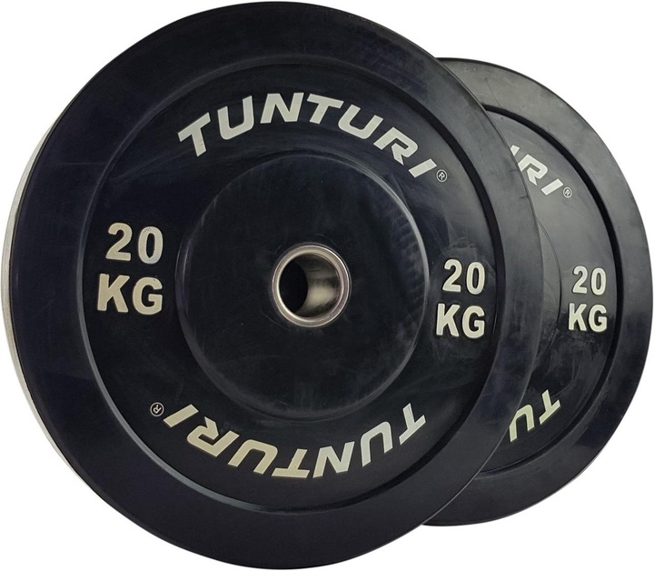Actual product image Tunturi Bumper Plate Hantelscheiben 50 mm 20 kg (1 x 20 kg)
