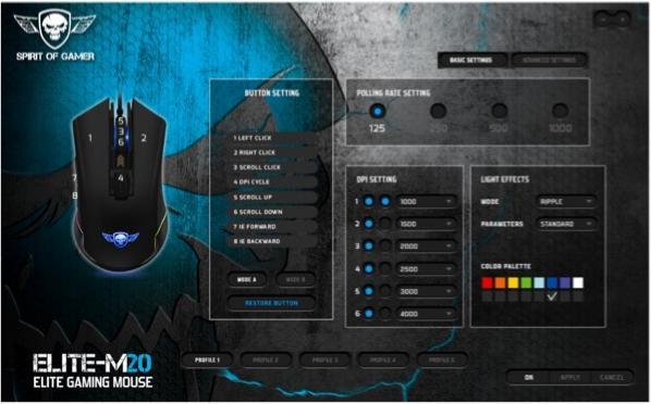 Actual product image Spirit Of Gamer Elite M20 v2 (Cable)