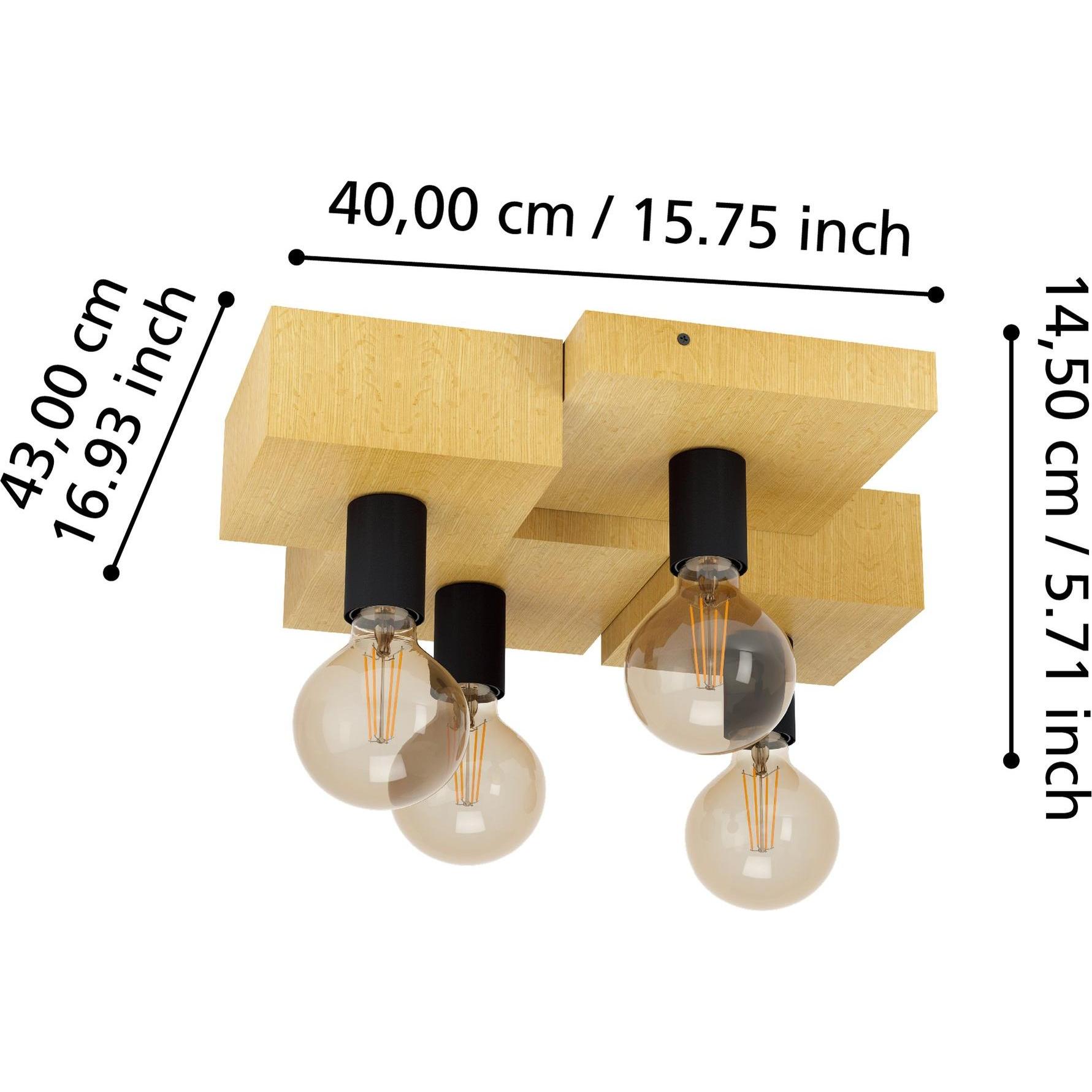 Thumbnail - EGLO, Wandleuchte + Deckenleuchte, 43798 (E27)