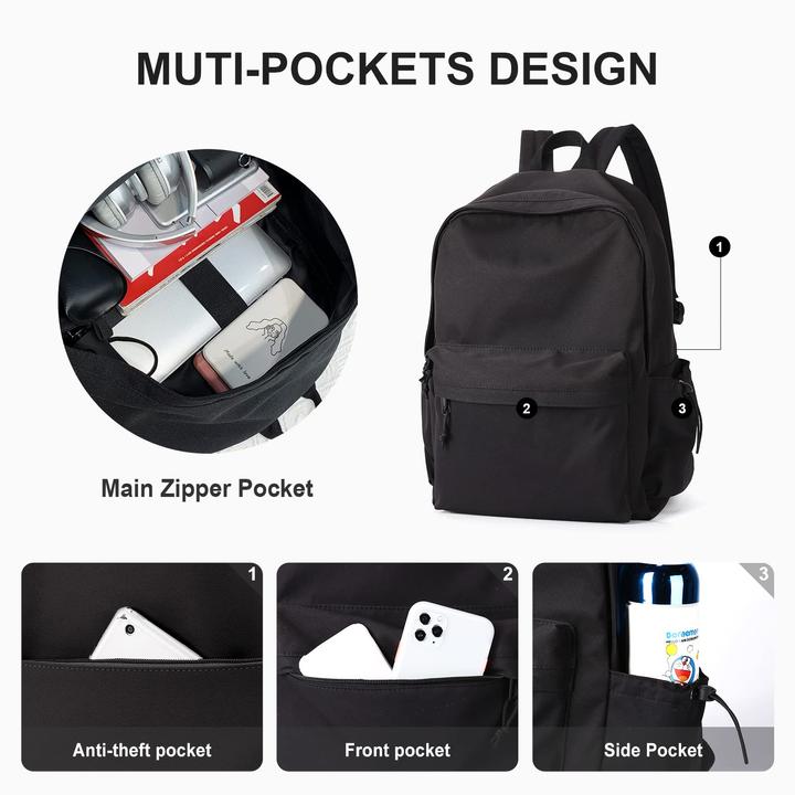 Produktbild Only-Bags.Store Schulrucksack, lässige Reiseschultaschen Laptop Rucksack Leichter Rucksack