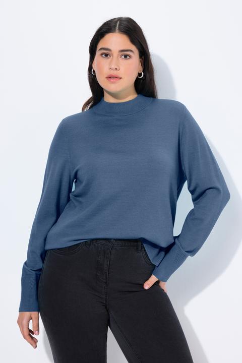Produktbild Ulla Popken Pullover, Stehkragen, Langarm, Rippbündchen (46, 48)