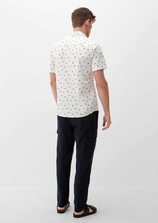 Produktbild s.Oliver Hemd Slim: Kurzarmhemd aus Baumwollstretch (L)