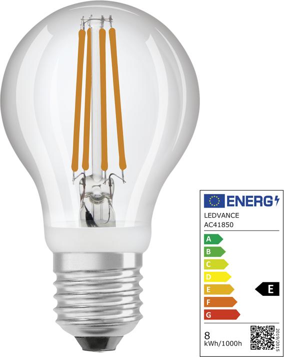 Produktbild Osram Led Motion Sensor Classic A Filament (E27, 7.30 W, 806 lm, 1 x, E)