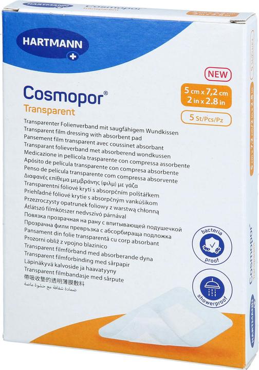 Immagine prodotto Cosmopor trasparente 5x7,2cm sterile 5 pezzi (5x)