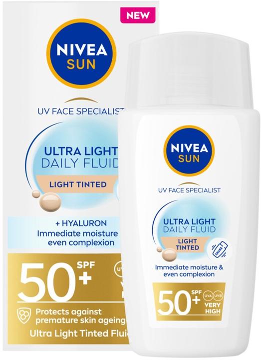 Produktbild NIVEA Sun Uv Face Special Ultra Light Daily Fluid (Sonnencreme Gesicht, SPF 50+, 40 ml)