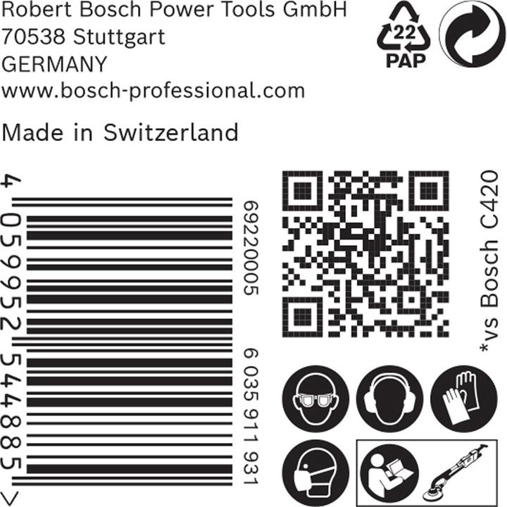 Actual product image Bosch Professional Zubehör Expert C470 Sandpaper with 19 holes for drywall sander, 225 mm, G 120, 25 pcs. (120)