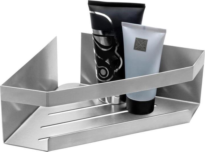 Produktbild Wenko SW Eckablage Meleto silber (285 x 18 x 80 cm)