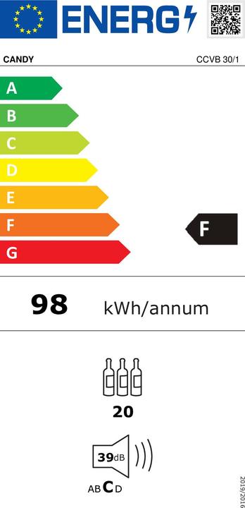Etichetta energetica Candy CCVB 30/1