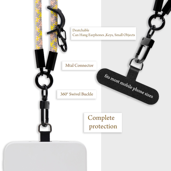 Actual product image Cadorabo Chain case for Nokia Lumia 800 necklace cover adjustable