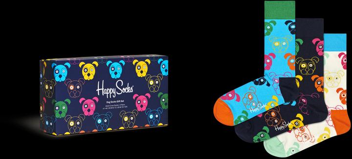 Immagine prodotto Happy Socks Set regalo per cani misti (confezione da 3, 36 - 40)