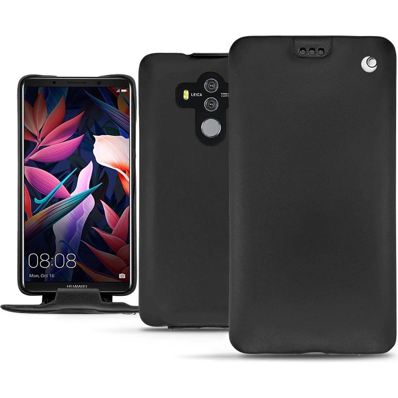 Noreve Lederschutzhülle vertikal (Huawei Mate 10 Pro), Smartphone Hülle, Schwarz