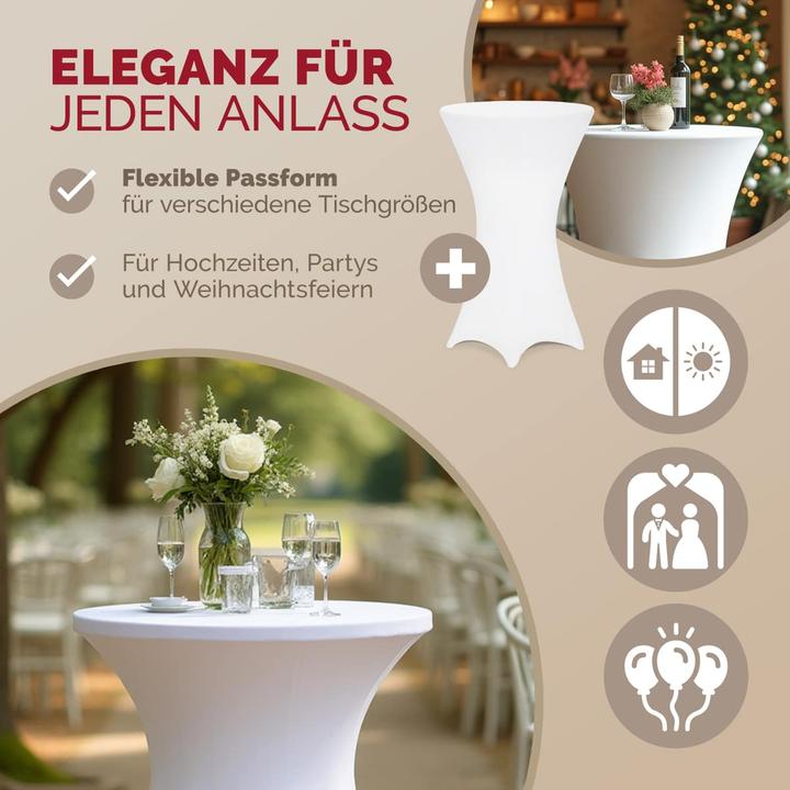 Image du produit Detex Housses de tables hautes (60 x 120 cm)