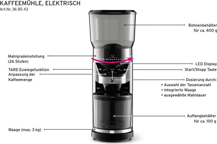 Immagine prodotto Tchibo Macinacaffè elettrico