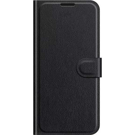 Thumbnail - MU Classic Litchi Leder Bookcover Series (Realme 8 5G), Smartphone Hülle, Schwarz