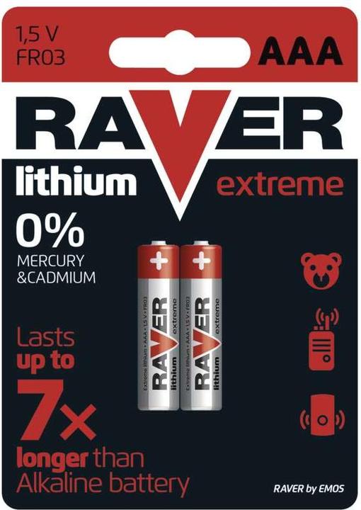 Actual product image Raver Lithiová baterie 2x AAA (2 pcs., AAA)