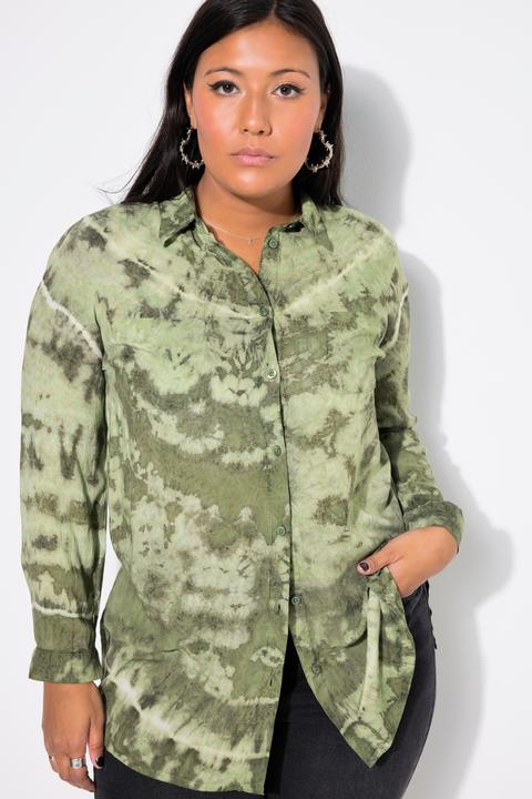 Immagine prodotto Studio Untold Camicia dal taglio lungo e squadrato con stile batik ed effetto vintage (54)