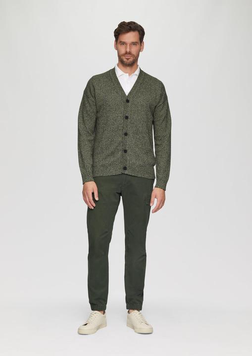 Produktbild s.Oliver Strickcardigan mit V-Ausschnitt in Bicolor-Optik (S)