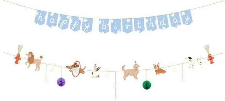 Actual product image Partydeco Happy Birthday Banner Hund (1 pcs.)