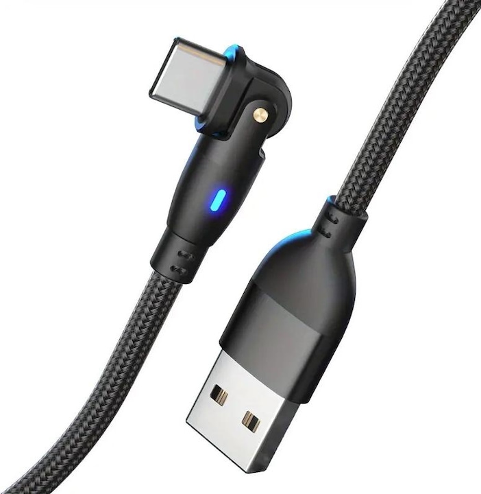 Produktbild Cbx 180 Grad Winkel Ladekabel USB-C / USB-A, 3m (3 m)