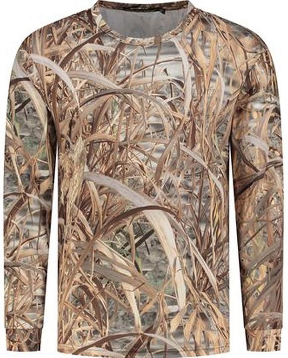 Stealth Gear T-Shirt Langarm Camo Schilf Print Grösse L (L)