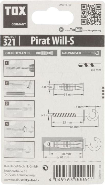 Produktbild Tox Pirat Will-S (2 Stk.)