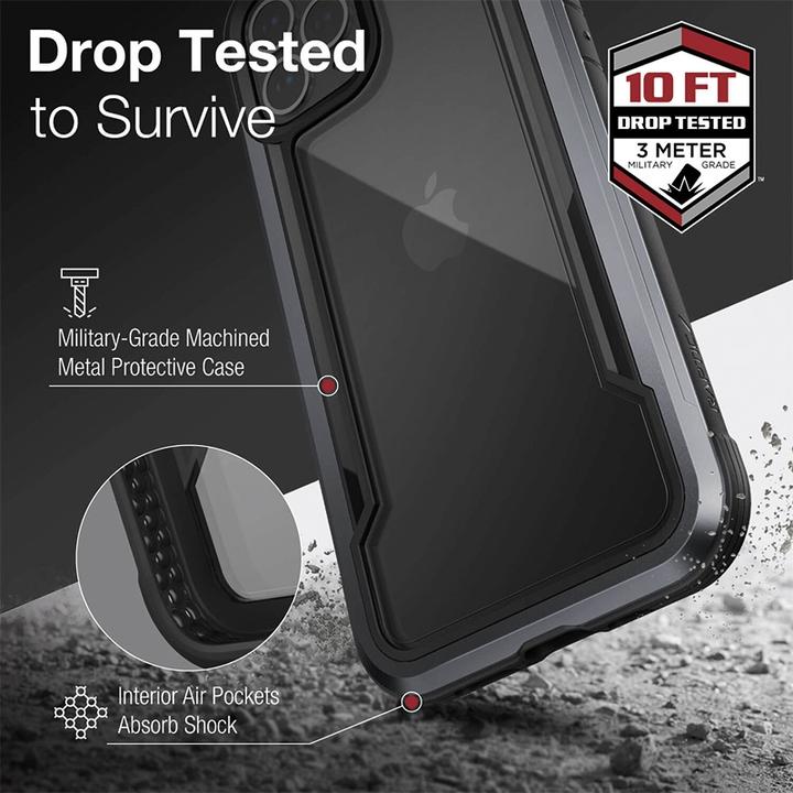 Actual product image X-Doria Raptic Shield Pro - Case iPhone 13 Pro (Anti-bacterial) (Red) (Apple iPhone 13 Pro)