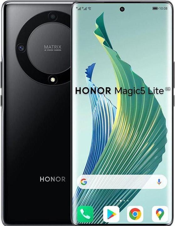 Actual product image Honor Magic5 Lite (256 GB, Midnight Black, 6.67", Dual SIM, 5G)