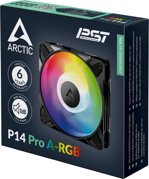 Immagine prodotto Arctic Lüfter 140*140*27 P14 Pro A-RGB (140 mm, 1 x)