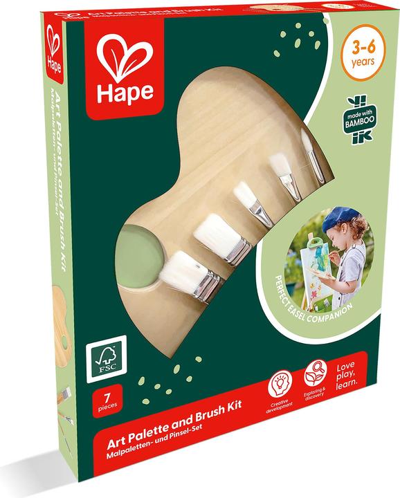 Produktbild Hape Malpaletten- und Pinsel-Set