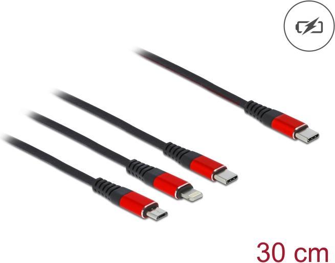 Productafbeelding Delock USB oplaadkabel (0.30 m, USB 2.0)