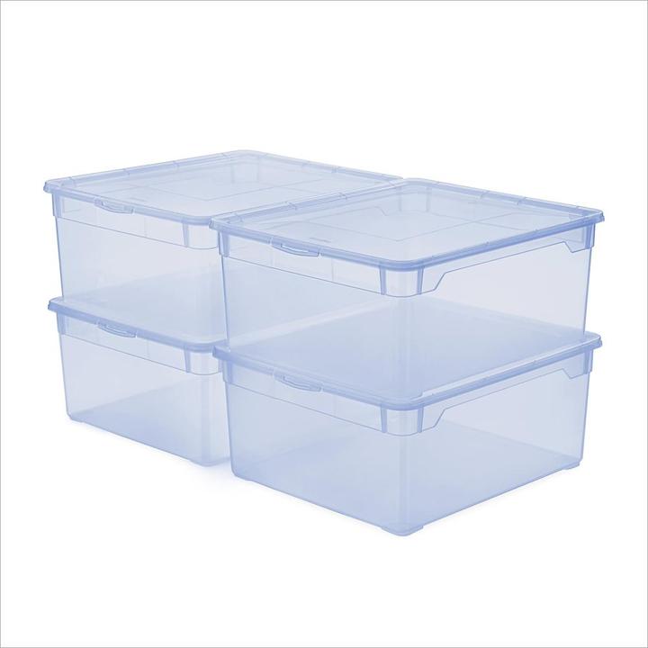 Immagine prodotto Rotho Aufbewahrungsbox Clearbox 18 l, 4 Stück (40 cm, 18 l, 4x)