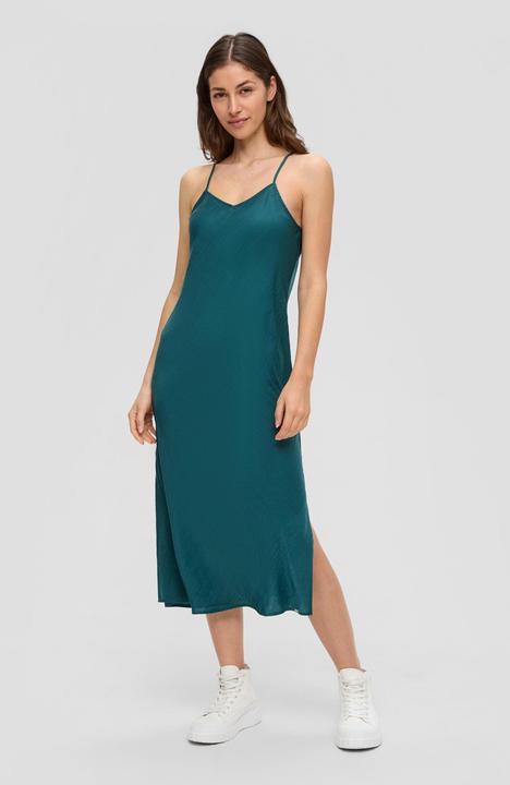 Image du produit s.Oliver Kleid Fliessendes Satinkleid mit Spaghetti-Trägern (40)