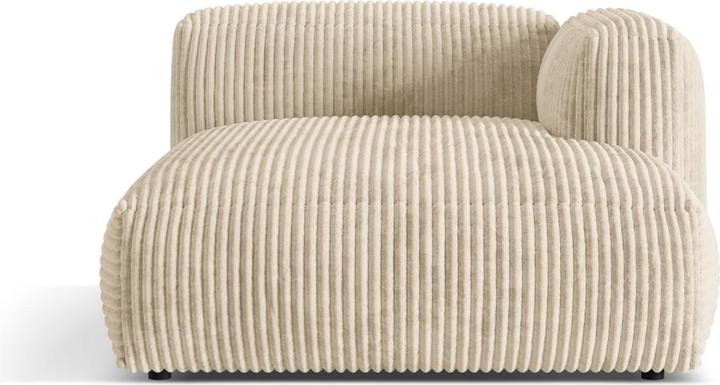 Image du produit Micadoni Chaise longue modulable droite, "Martina", 1 Place, 176x123x75 Fabriqué en Europe (Recamière)
