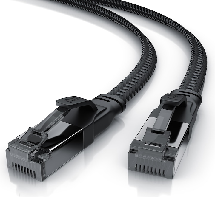 Immagine prodotto Primewire Cavo LAN CAT.8, RJ-45, cavo di rete Ethernet CAT 8.1 piatto 40 Gbit, cavo patch con rivestimento in (U/FTP, CAT8.1, 5 m)