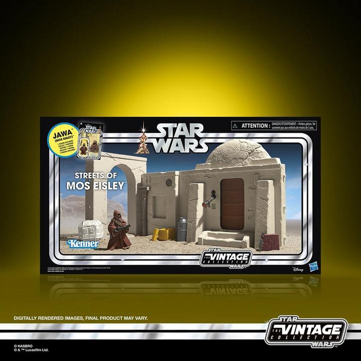 Actual product image Hasbro Star Wars Episode IV Vintage Collection Playset Streets of Mos Eisley with Jawa Action Figure