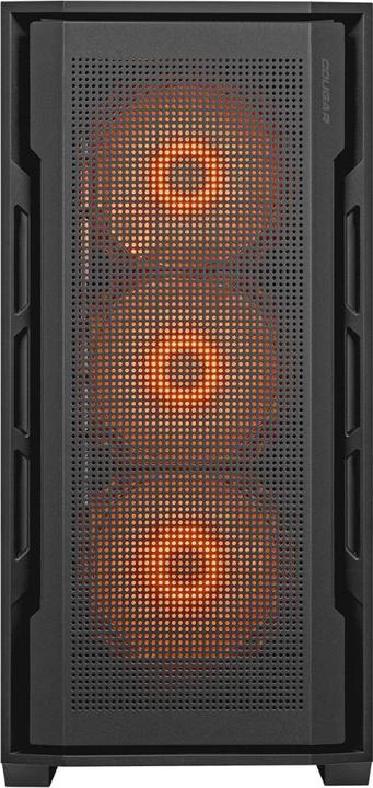 Produktbild Cougar Uniface RGB Black | PC Case | Mid Tower / Mesh Front Panel / ARGB Fans / TG Left Panel / (ATX, SSI CEB, Mini-ITX, mATX)