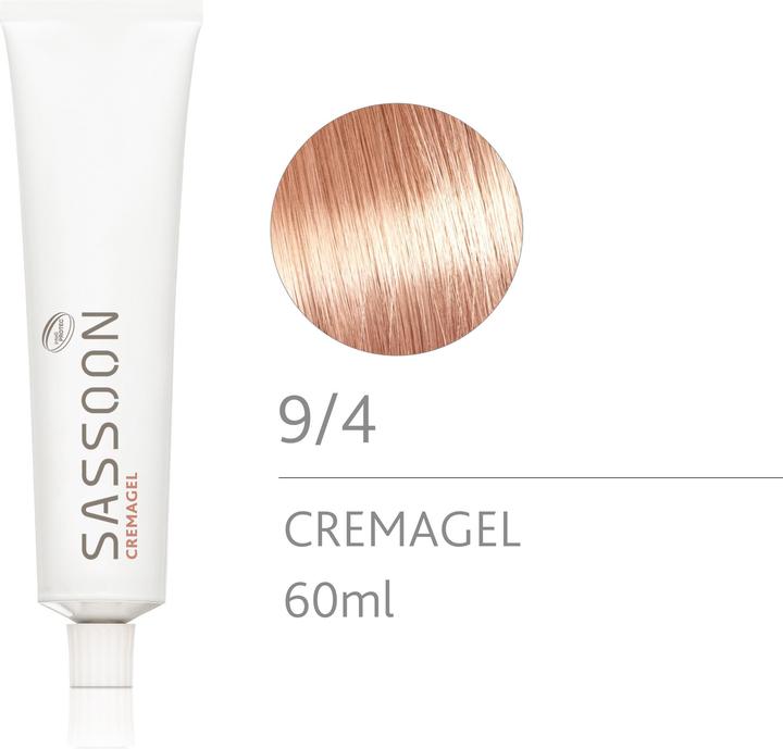Produktbild Sassoon Cremagel No. 9/4 Very Light Blonde/Red 60ml