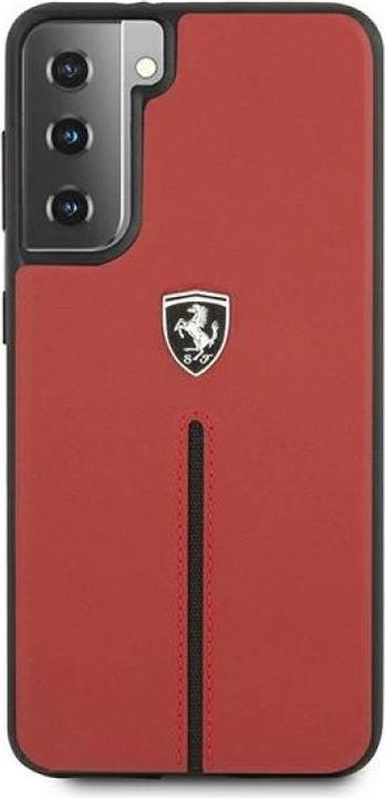 Produktbild Ferrari FEOSIHCS21MRE S21+ G996 czerwony/red hardcase Off Track Leather Nylon Stripe (Samsung Galaxy S21+)