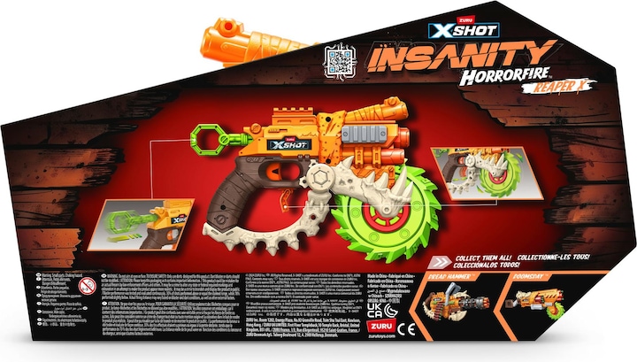 Actual product image Zuru X-shot horror fire reaper